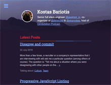 Tablet Screenshot of kostasbariotis.com
